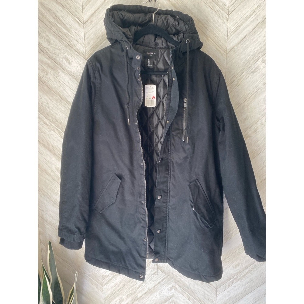 21 Men Los Angeles hooded pea coat